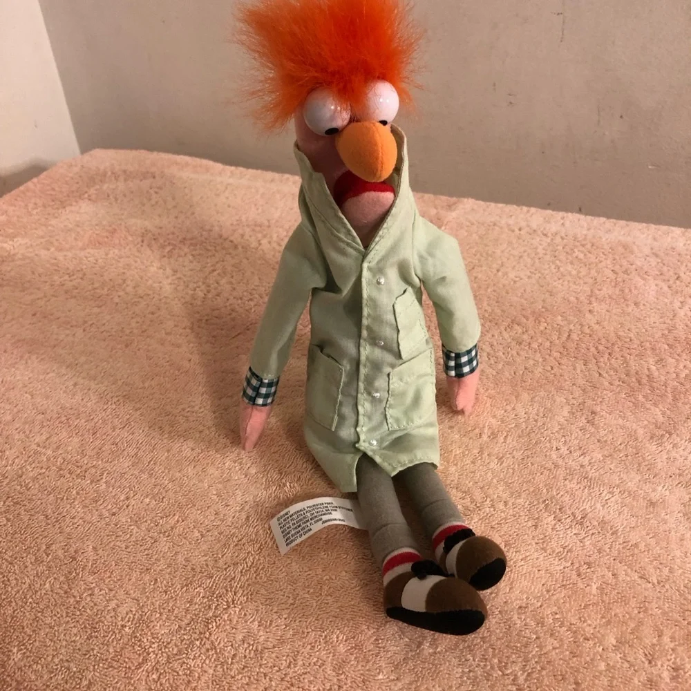 Genuine Disney Parks Muppets Beaker Beanie Plush 12”